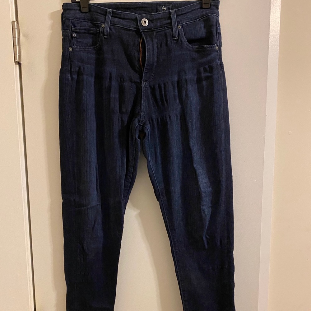 AG Farrah High-Rise Blue Jeans
